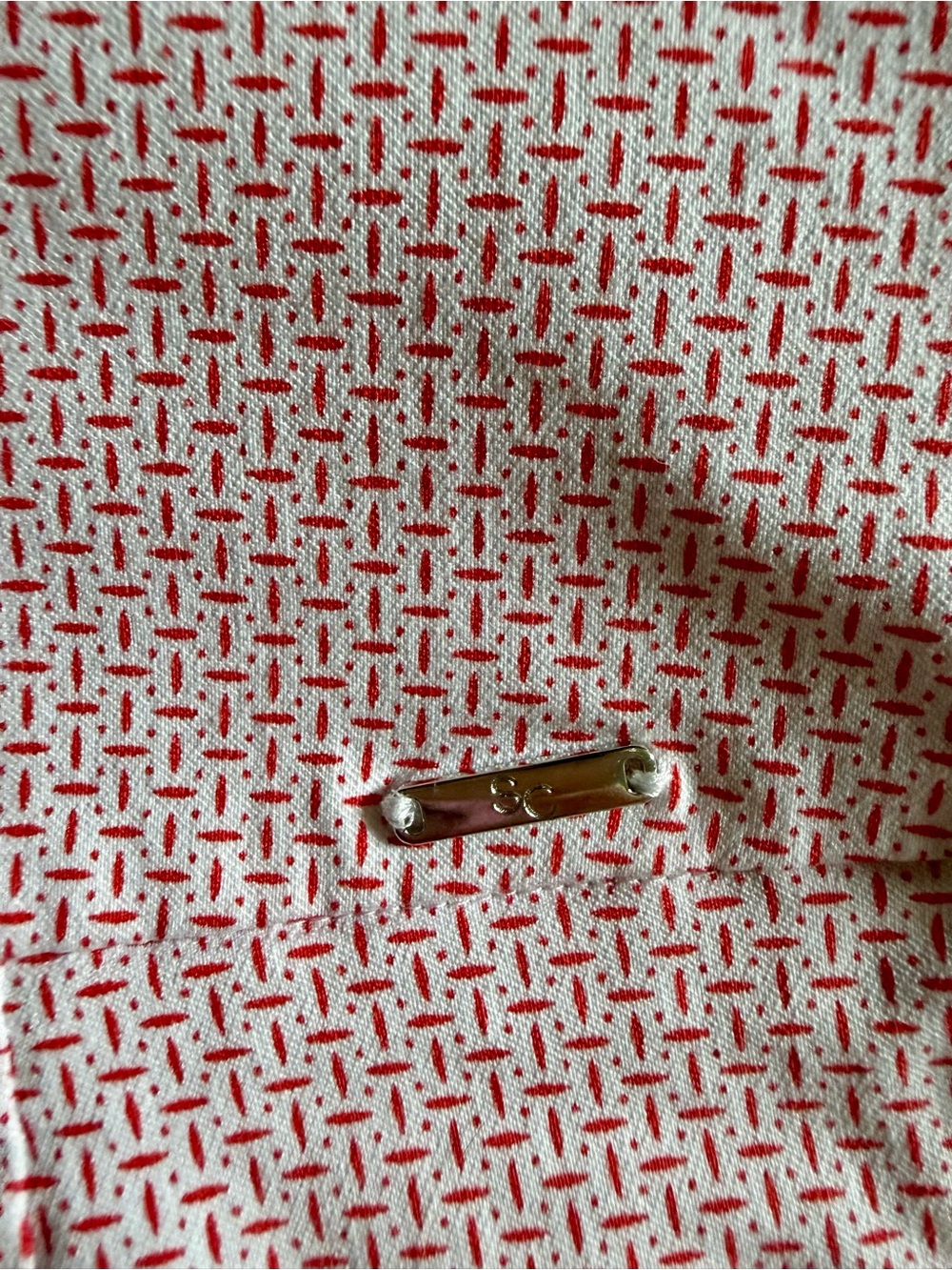 Pink Patterned Stretch Pencil Skirt - Picture 3 of 5